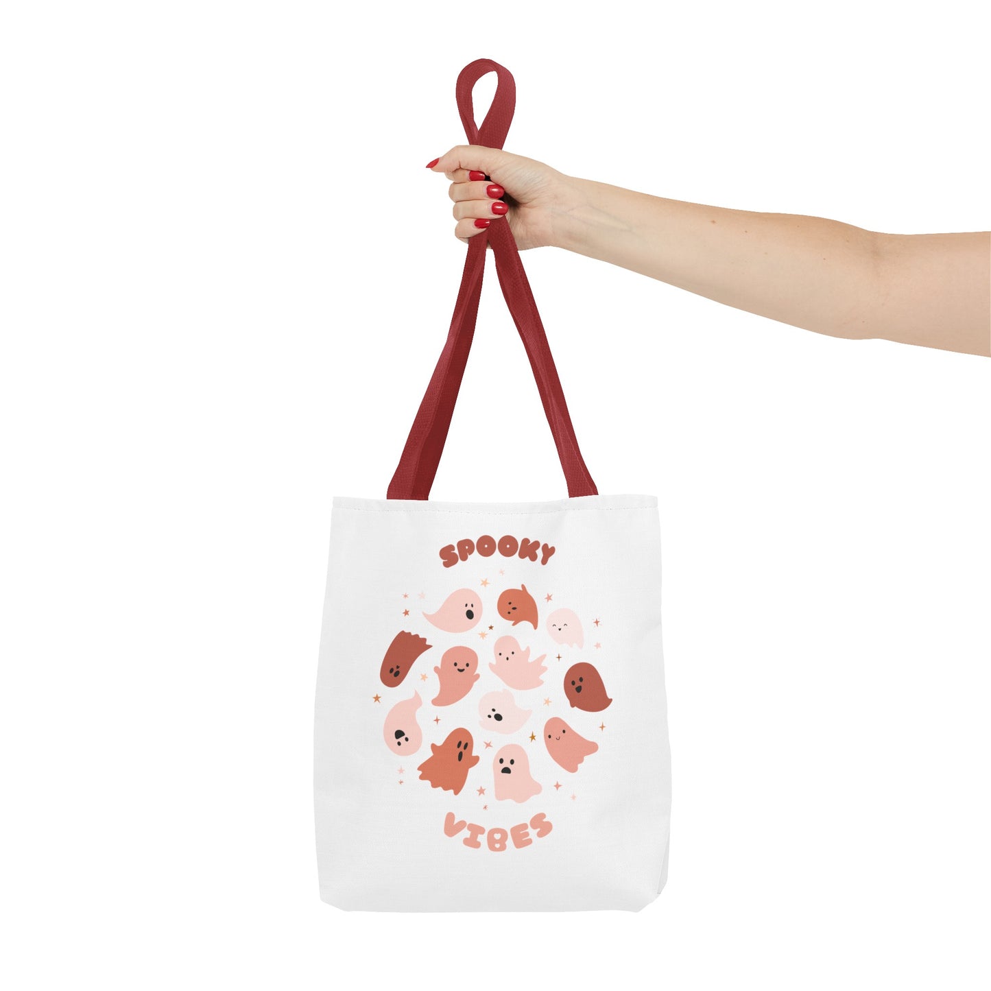 AOP Cute Fall Spooky Vibes Print Tote Bag