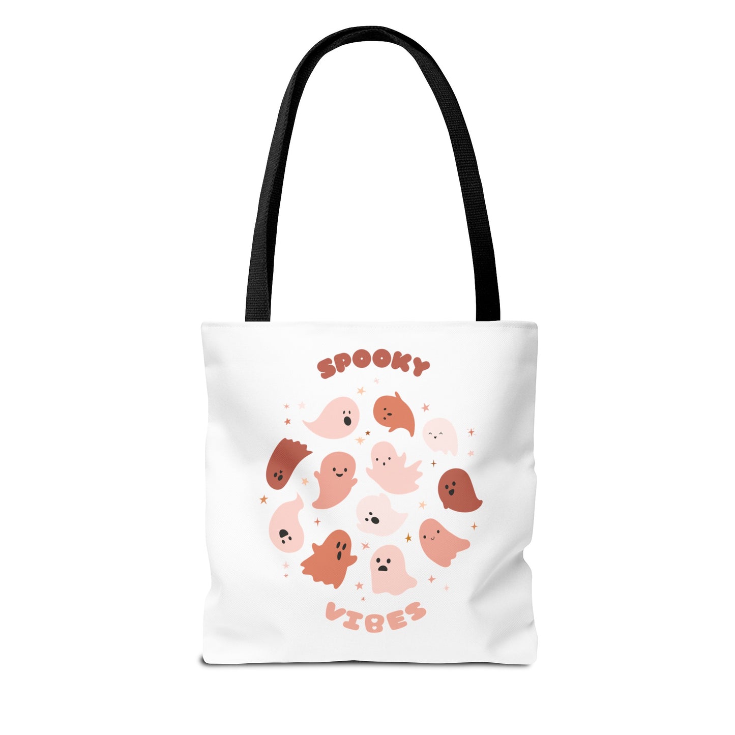 AOP Cute Fall Spooky Vibes Print Tote Bag