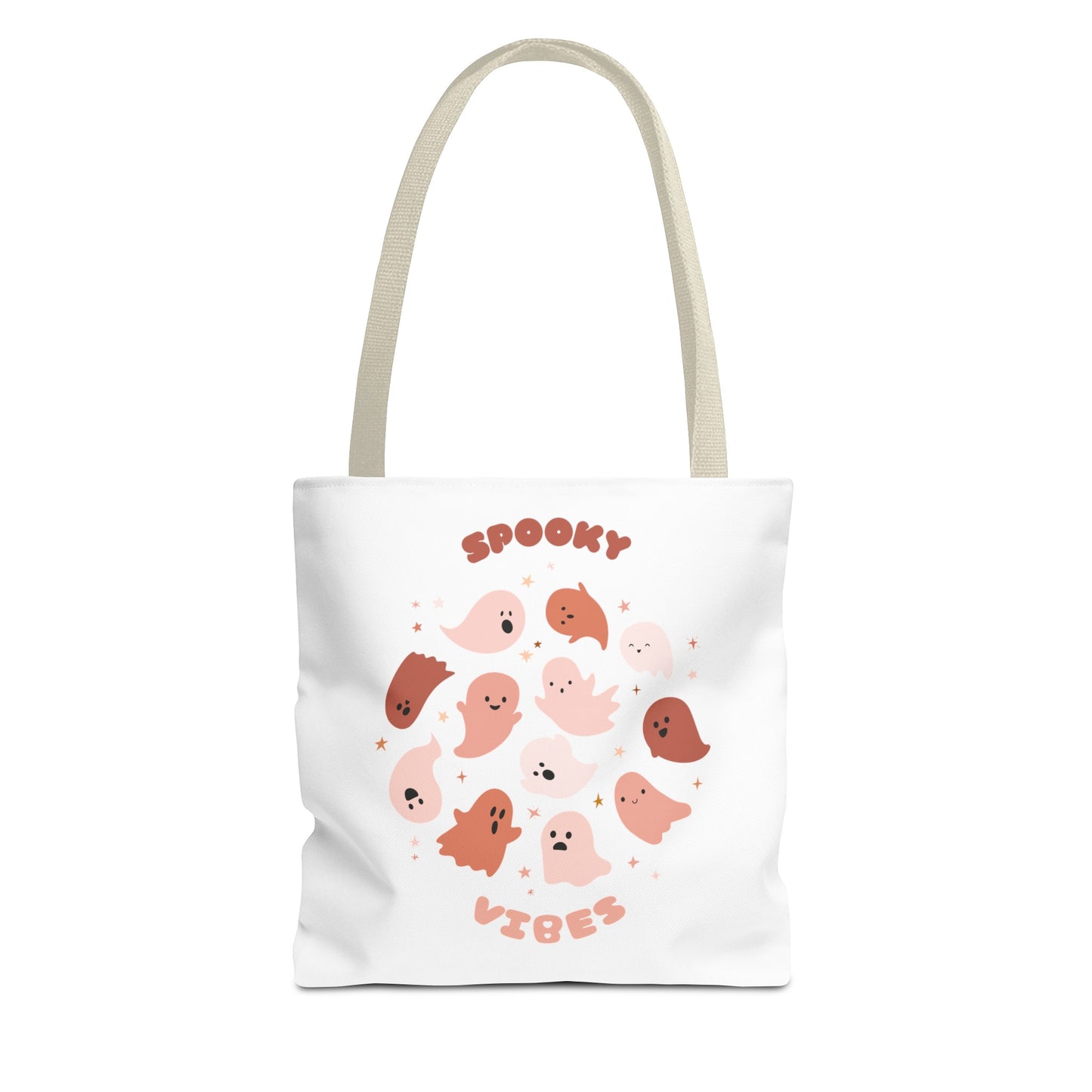 AOP Cute Fall Spooky Vibes Print Tote Bag