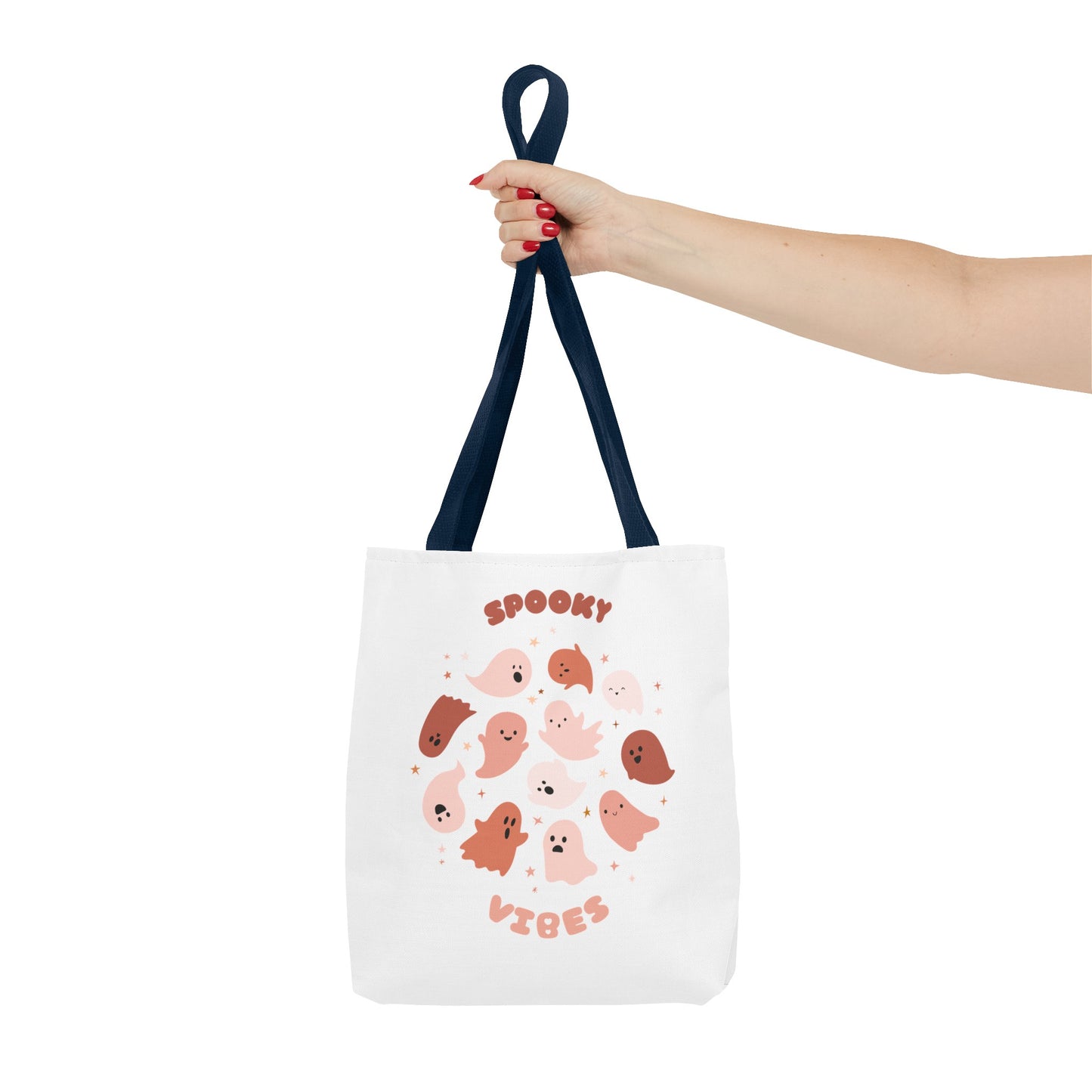 AOP Cute Fall Spooky Vibes Print Tote Bag