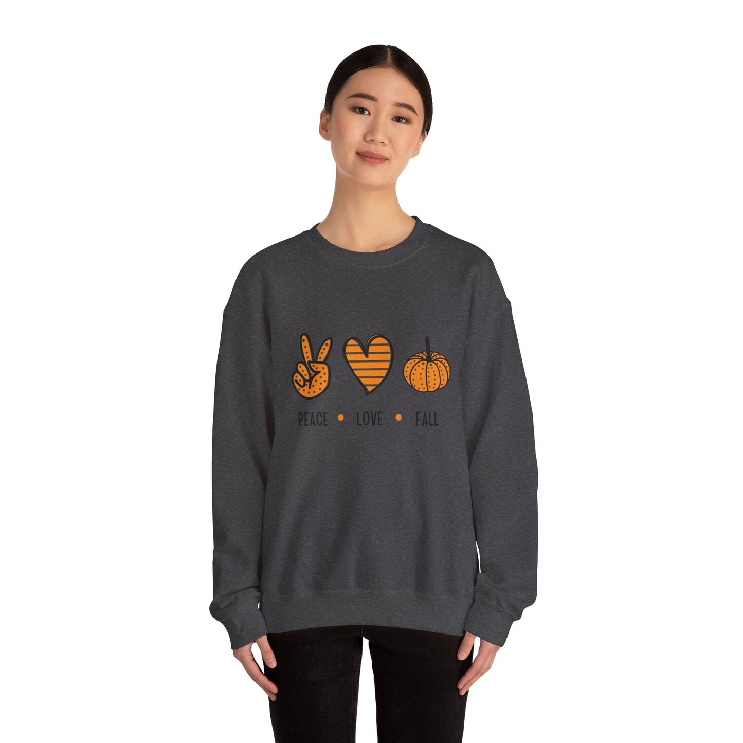 Cute Peace Love Fall Women’s Crewneck Sweatshirt