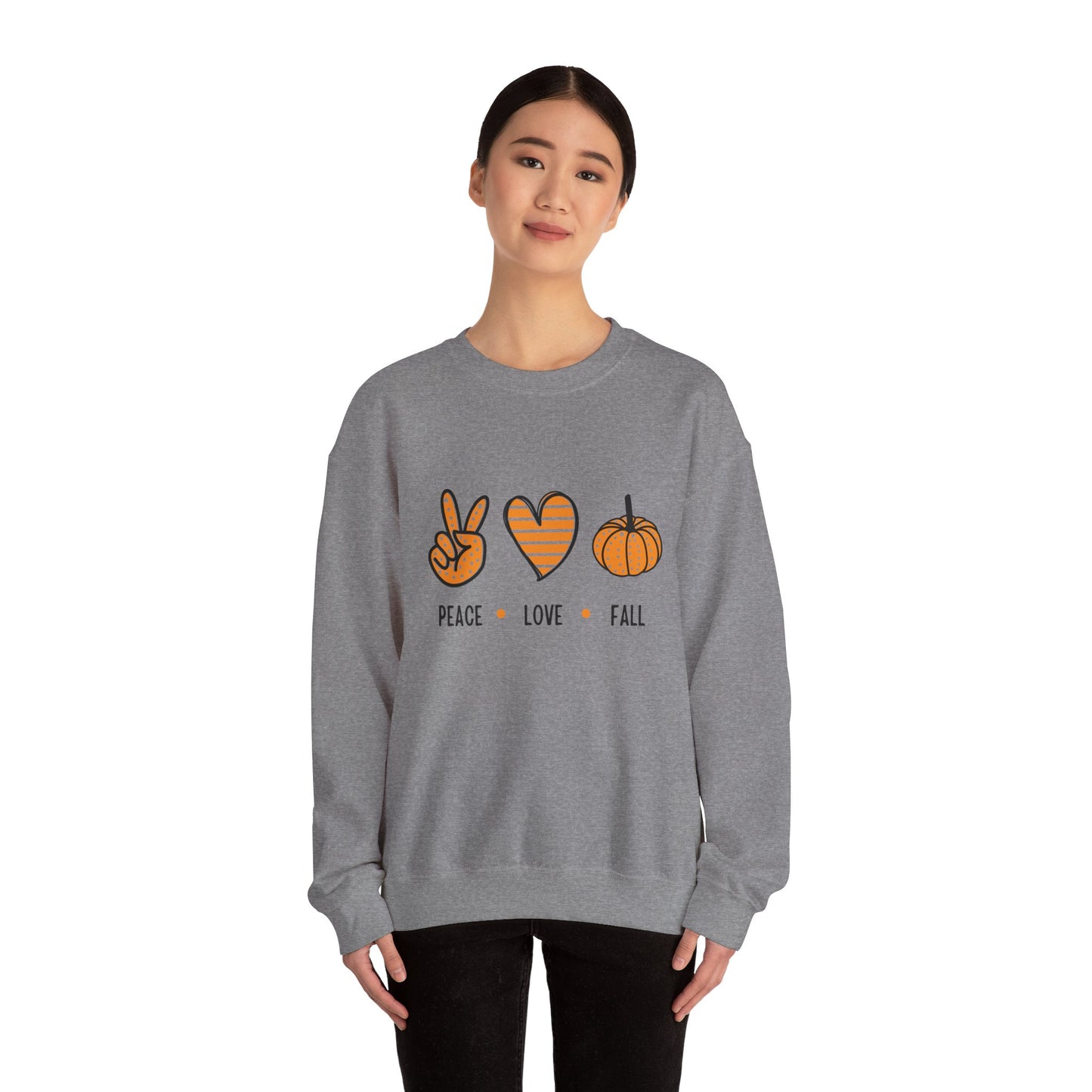 Cute Peace Love Fall Women’s Crewneck Sweatshirt