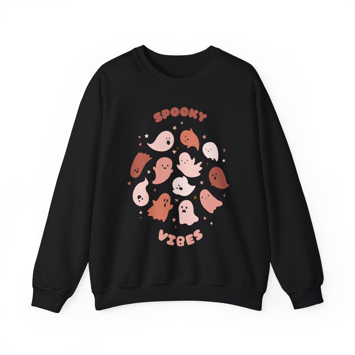 Cute Fall ‘Spooky Vibes’ Crewneck Sweatshirt