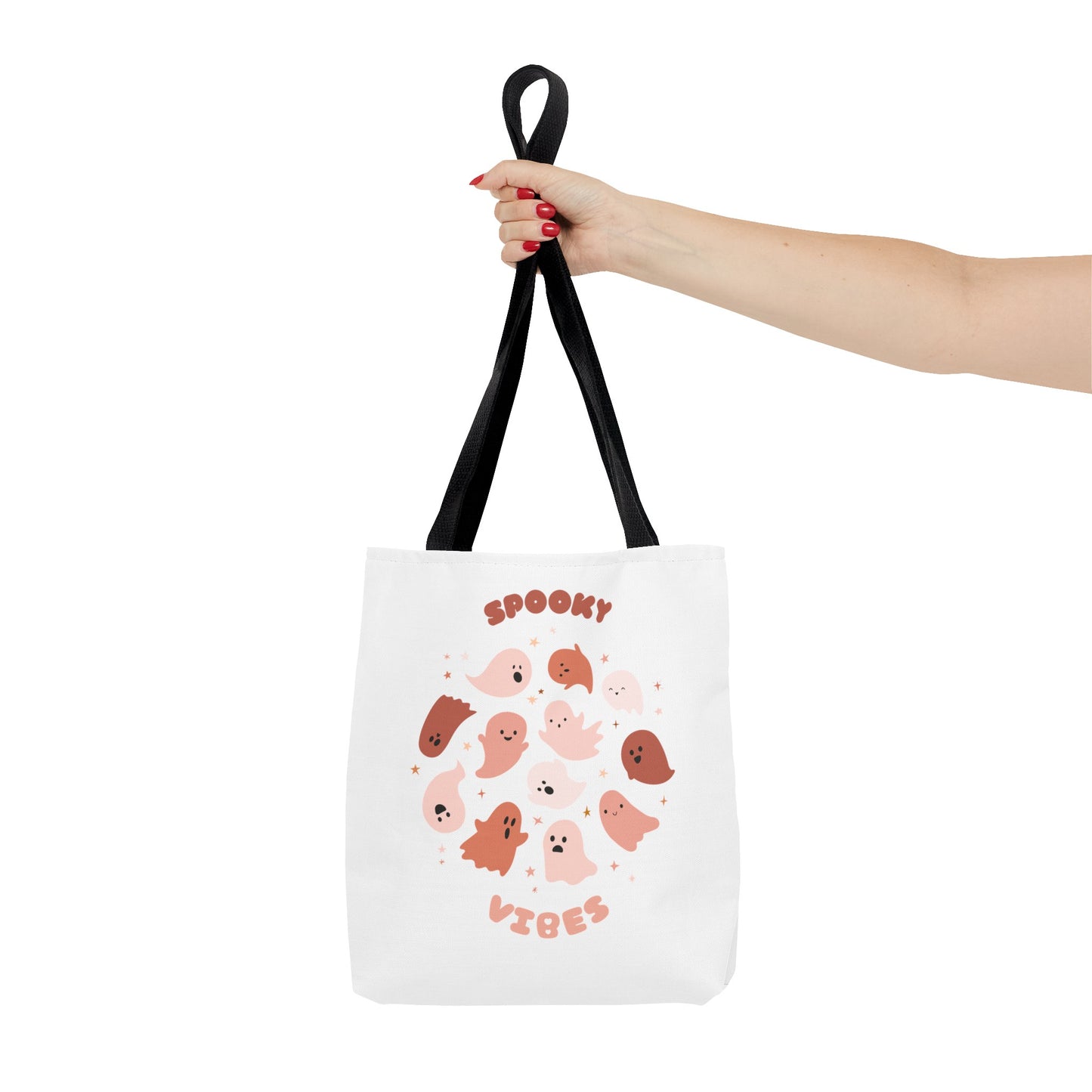 AOP Cute Fall Spooky Vibes Print Tote Bag