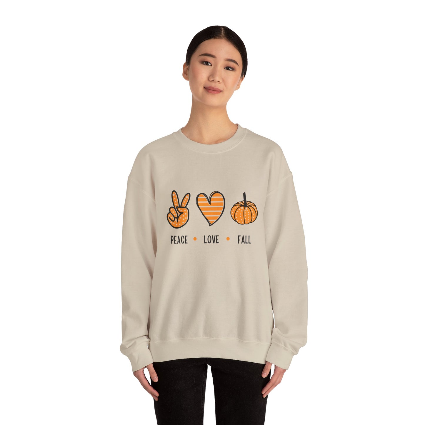 Cute Peace Love Fall Women’s Crewneck Sweatshirt