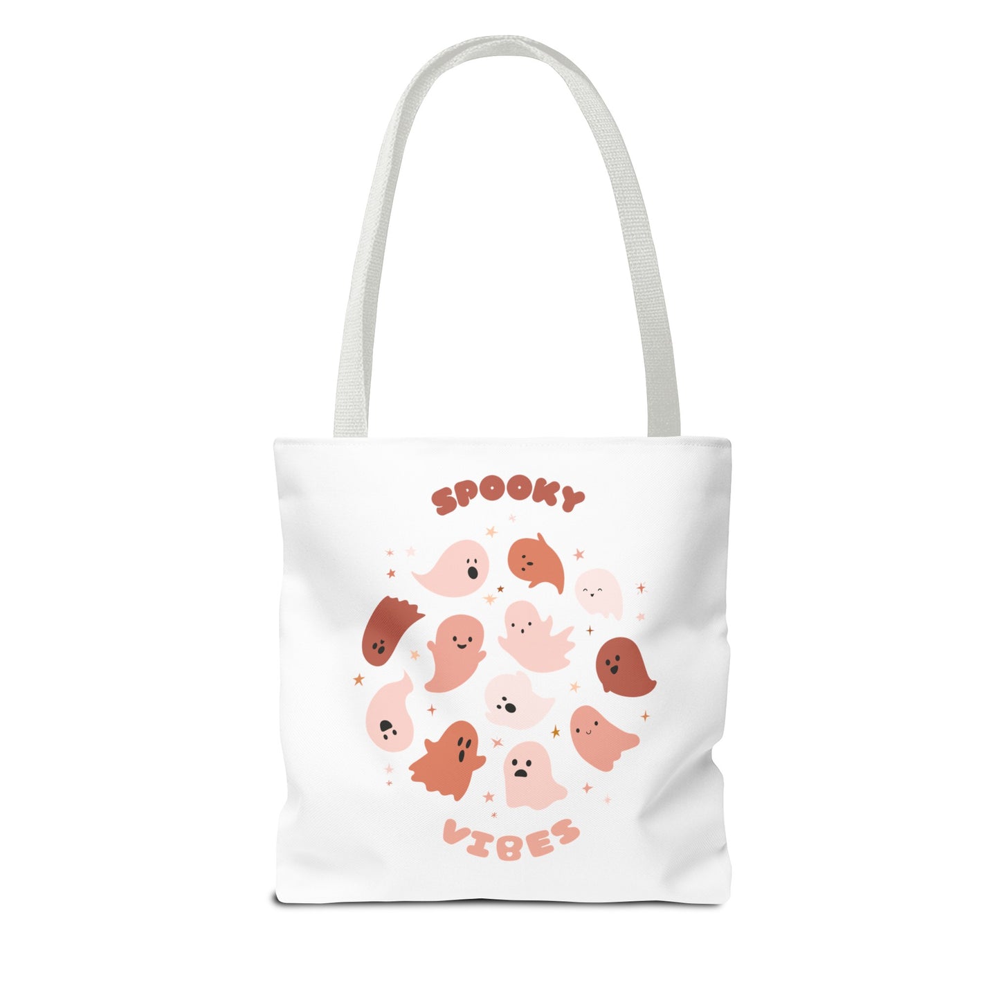 AOP Cute Fall Spooky Vibes Print Tote Bag