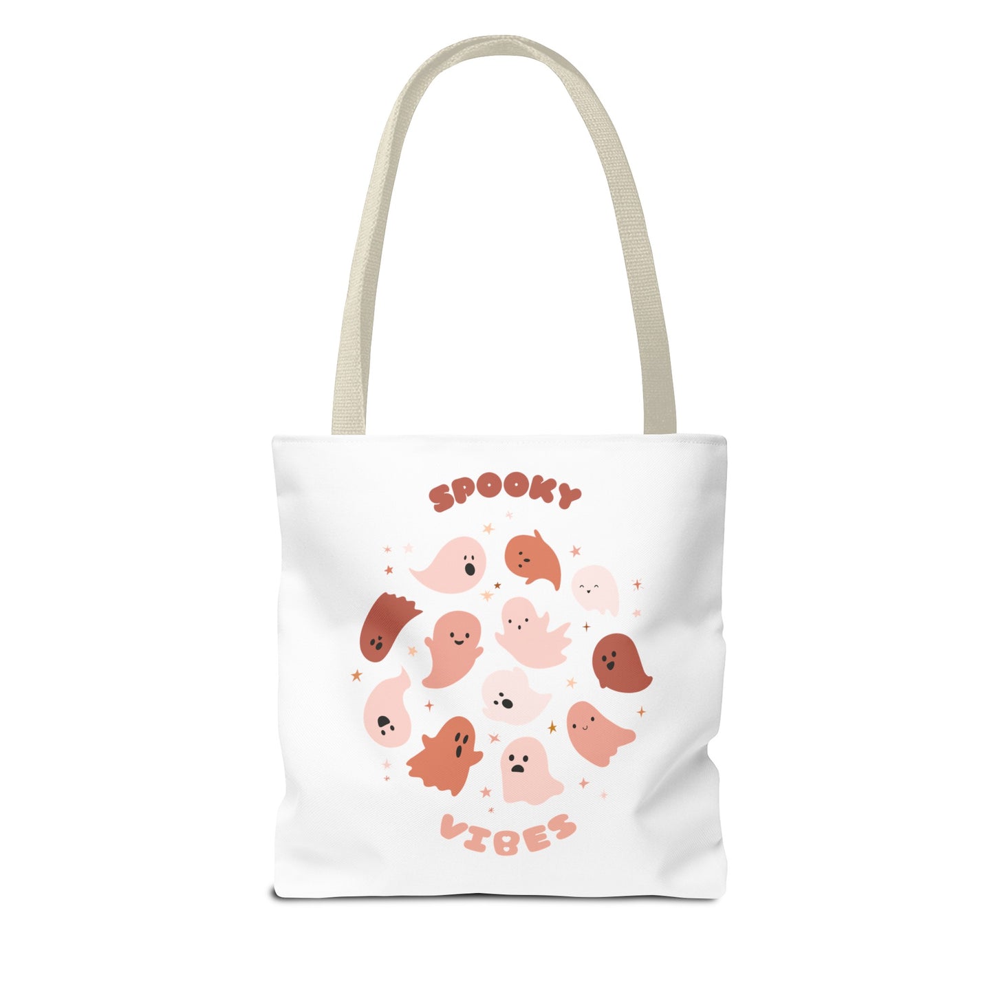 AOP Cute Fall Spooky Vibes Print Tote Bag