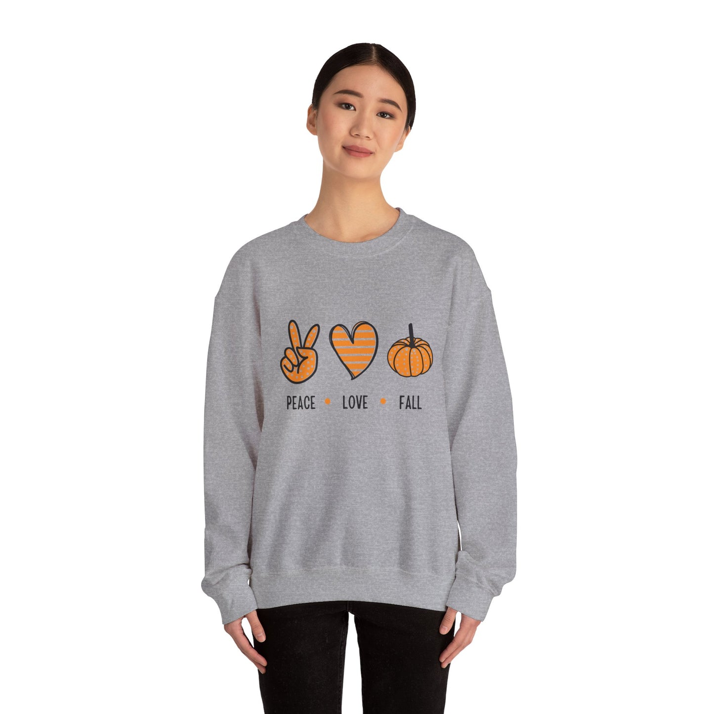 Cute Peace Love Fall Women’s Crewneck Sweatshirt