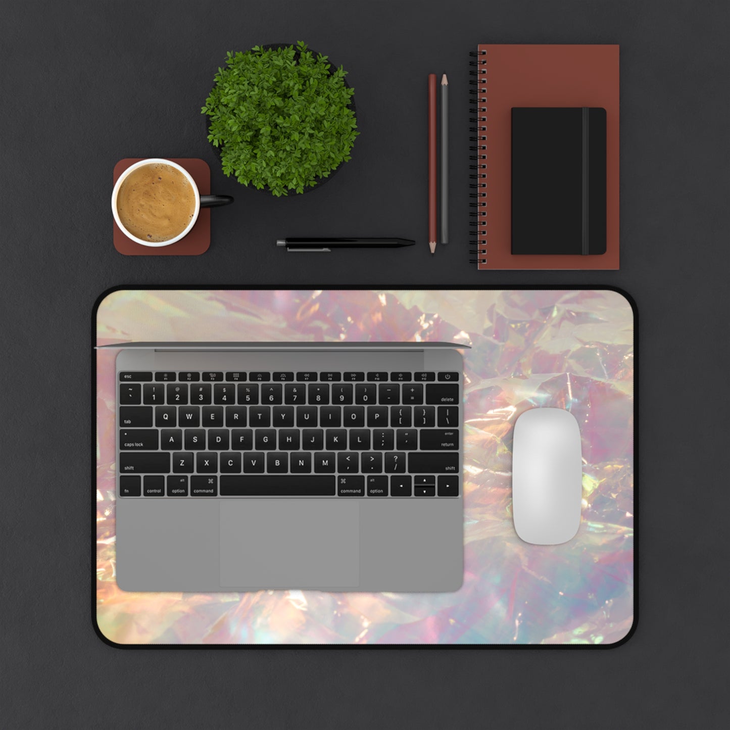 Abstract Pink  Desk Mat